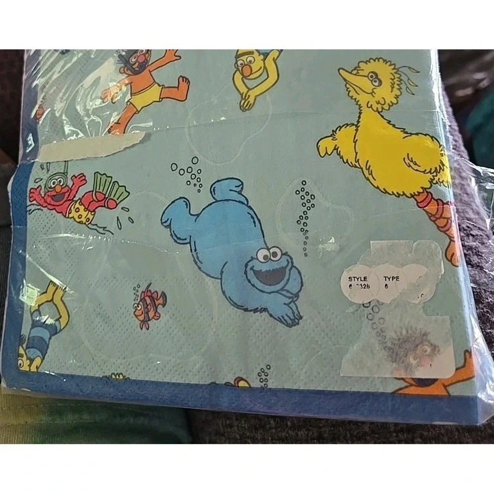 SESAME STREET Pool Party 40 Lunch Napkins 3 Ply -12 7/8